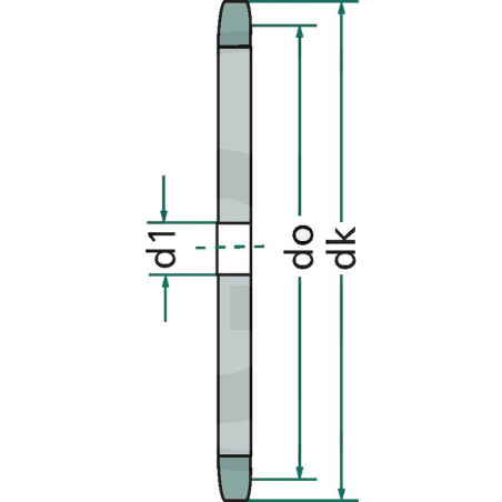 Pignone 50BS16H X 1-1/4" Tipo B Trattato Termicamente Per Catena - Foto 2