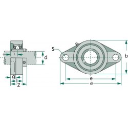 UCFL206 CUSCINETTO
