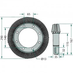 CONJUNTO DE ENGRENAGENS