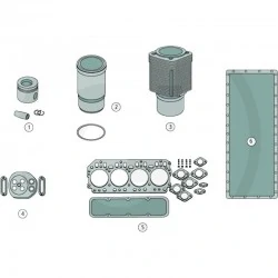 KIT REVISION MOTOR F3L913 - DEUTZ F3L913H - DEUTZ