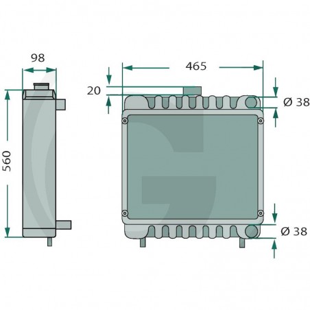 RADIATEUR POUR STEYR