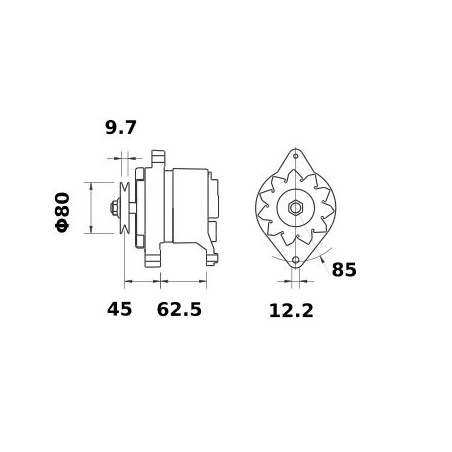 ALTERNADOR 28V 35A ALTERNADOR 28V 35A