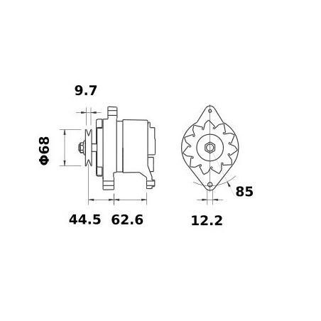 ALTERNADOR 14V 55A ALTERNADOR 14V 55A