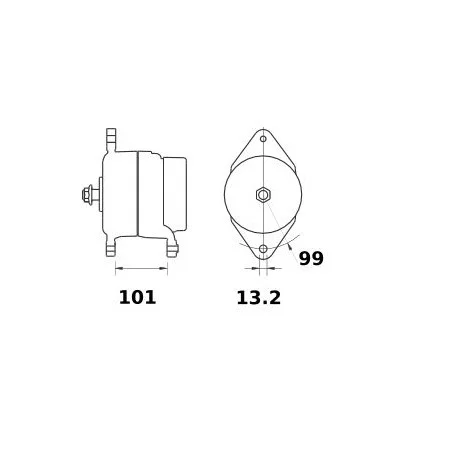 ALTERNATEUR ISKRA 14V 150A AVEC ANTIPOUSSIERE ALTERNATEUR ISKRA 14V 150A AVEC ANTIPOUSSIERE
