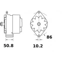 ALTERNATOR 14V 65A