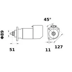 ANLASSER 12V 3,6 KW