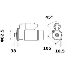 ISKRA STARTER 12V 2,8KW