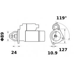 ISKRA STARTER 12V 4,2KW