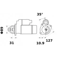 ISKRA STARTER 24V 4 KW