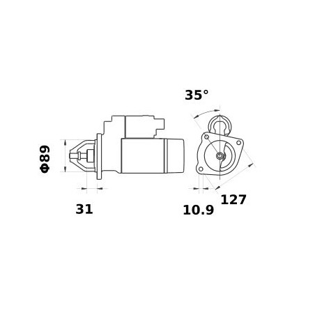 ISKRA STARTER 24V 4 KW