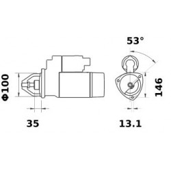 DEMARREUR ISKRA 12 V 3 KW