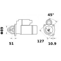 DEMARREUR ISKRA 12V 3KW