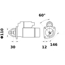 STARTER 12V 3.5KW