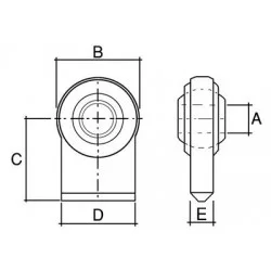BALL JOINT TO WELD 28.30X85