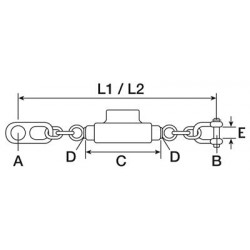STABILISATEUR A CHAINE