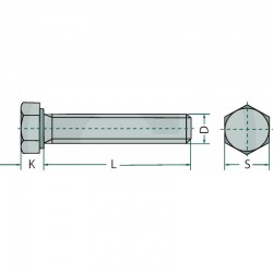 PARAFUSO DE CABEÇA HEXAGONAL