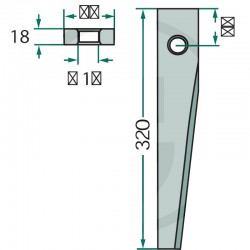 DENTE DA GRADE ROTARIA