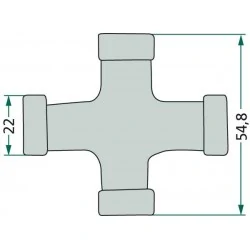22 X 54.8 MM F21 U-joint