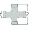 CROISILLON DE CARDAN F23 - F237 27 X 74.5 MM