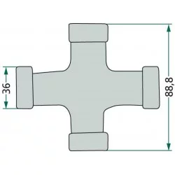 F25 GIUNTO CARDANICO 36 X 88,8 MM
