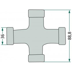 F25 36 X 88,8 MM KARDANGELENK