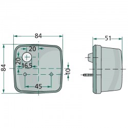 FEU ARRIERE ET CLIGNOTANT DROIT ET GAUCHE