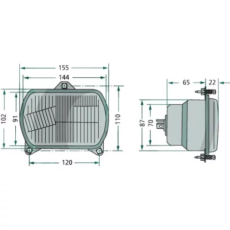 LEFT MAIN HEADLIGHT