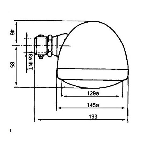 LEFT MAIN HEADLIGHT
