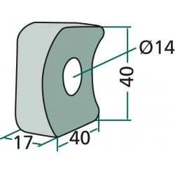 FIXING BRACKET FOR CLAAS