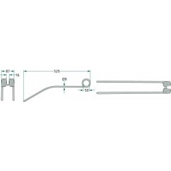 DENT D'ANDAINEUR POUR CLAAS