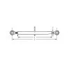 BARRE DE POUSSEE FILETAGE 27 X 3 MM 300/350 MM BARRE DE POUSSEE FILETAGE 27 X 3 MM 300/350 MM