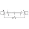 BARRE DE POUSSEE FILERAGE 27 X 3 MM 436/630 MM BARRE DE POUSSEE FILERAGE 27 X 3 MM 436/630 MM