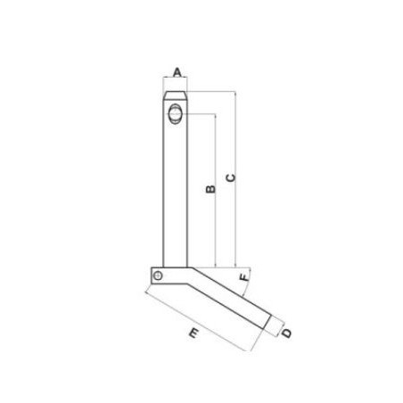 MANDRINO CON MANIGLIA DIAMETRO 30 MM LUNGHEZZA 387 MM