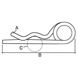 PINO DUPLO BETA 3 MM (CONJUNTO DE 10)