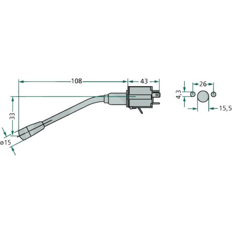 INDICATOR AND LOW BEAM SWITCH