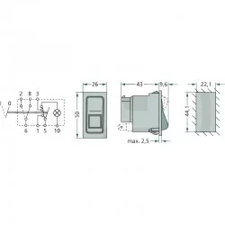 TOGGLE SWITCH FOR HAZARD LIGHTS