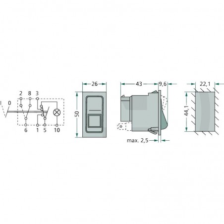 Interruttore resistente alle intemperie Interruttore della luce IP65 Interruttore  esterno Interruttore antipolvere esterni Scatola per giardino esterno Bagno  Officina Balcone-1 Gang + 2 Gang : : Commercio, Industria e Scienza