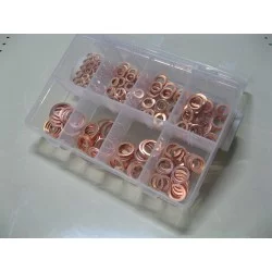 ASSORTMENT OF METRIC COPPER WASHERS