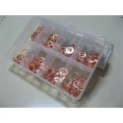 KUPFER-ZOLL-UNTERLEGSCHEIBEN-SORTIMENTE