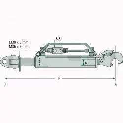 HYDRAULISCHE DRÜCKSTANGE 36 X 3 MM 666/906