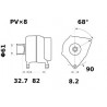 ALTERNATOR 14V 200A