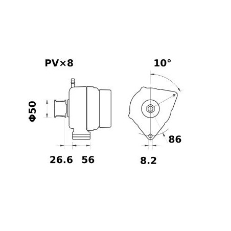 ALTERNADOR 14V 120A
