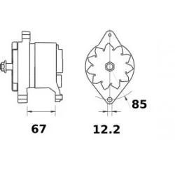 ALTERNADOR 14V 80A