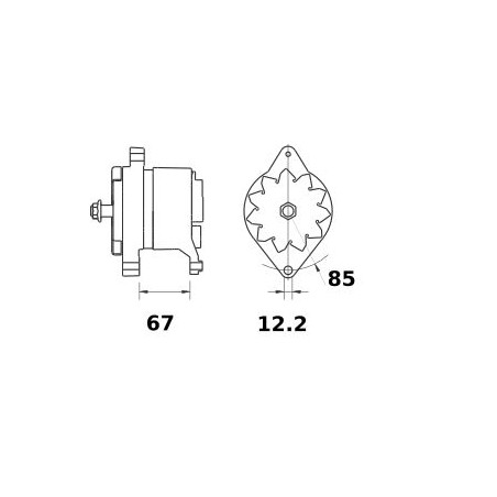 ALTERNATOR 14V 80A