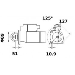 ISKRA 12V 3.1KW STARTER