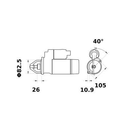 DEMARREUR ISKRA 12V 3.2KW
