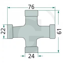 JOINT DE CARDAN GRAND ANGLE 80°