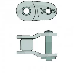 GOMITO MEZZO MAGLIA PER CATENA 06 C-1