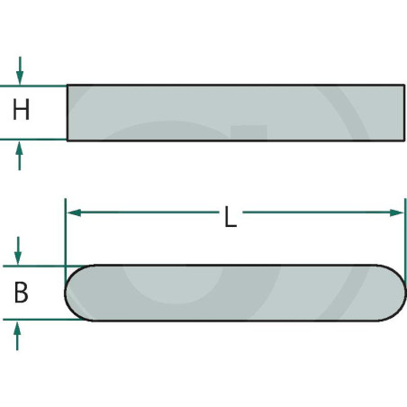CLAVETTE PARALLELE 3X3X8