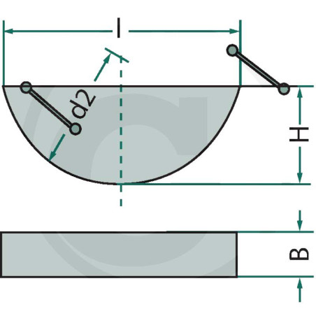 KEY DISC 2X2.6X6.75